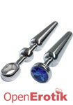 Alu-Plug mit Stoßgriff und Schmuckstein mittel - Chrome (Malesation) Alu-Plug mit Stoßgriff und Schmuckstein mittel - Chrome (Malesation)