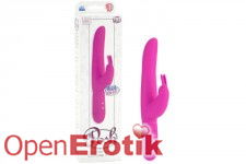 10 Function Silicone Bounding Bunny - Pink