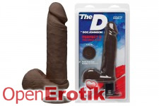 The Perfect D Vibrating 8 Inch - Chocolate