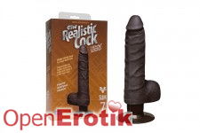 The Realistic Cock - UR3 Vibrator - 7 Inch - Black