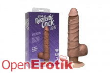 The Realistic Cock - UR3 Vibrator - 7 Inch  - Brown