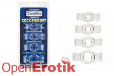 TitanMen Tools - Cock Ring Set Clear