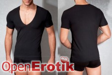 T-Shirt V-Neck - Black - S