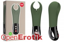 Manta Vibrating Stroker - moss green/black