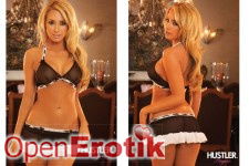 2PC French Maid Mini-Skirt Set - black white