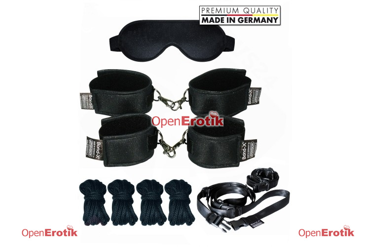 Soft Bond-X Mega Fessel Set schwarz - sex toys Joydivision shipping buy