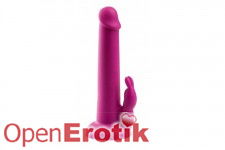 Rabbit Silicone Dildo - purple