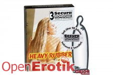 Secura préservatif - Heavy Rubber (paquet de 3)