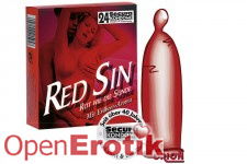 Secura préservatif - Red Sin (paquet de 24)