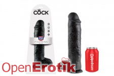 11 Inch Cock - with Balls - Black