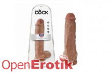 11 Inch Cock - with Balls - Tan