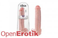 15 Inch Cock - with Balls - Flesh