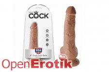 6 Inch Cock with Balls - Tan