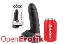 7 Inch Cock - with Balls -Black