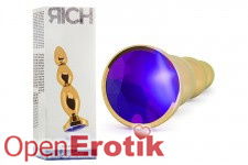 Gold Plug - 4,8 Inch - Purple Sapphire