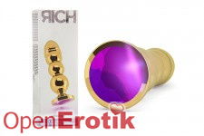 Gold Plug - 4,9 Inch - Purple Sapphire
