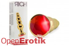 Gold Plug - 4,9 Inch - Red Sapphire
