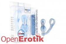 Power Vibrating Plug und Penisring - Blue