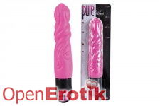 Pure Vibes Pink Silikone Vibrator - 18,5 cm