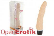 Silicone Classic Slim Vibrator - Nude