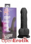 5 Inch Curved Realistic Dildo - Black (Shots Toys - GC) 5 Inch Curved Realistic Dildo - Black (Shots Toys - GC)