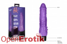 8 Inch Fat Realistic Dildo Vibe - Purple