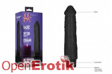 8 Inch Thick Realistic Dildo Vibe - Black