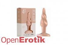 Butt Plug - Rounded - 4 Inch - Flesh