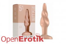 Butt Plug - Rounded - 5 Inch - Flesh