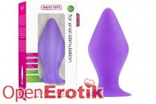 Butt Plug with Suction Cup - Large - Purple
