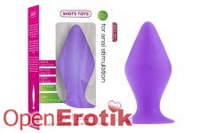 Butt Plug with Suction Cup - Medium - Purple