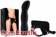 Deluxe Silicone Strap On - 10 Inch - Black