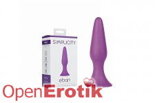 Eban - Medium Conical Butt-Plug - Purple