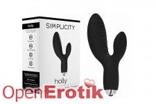 Holly - G-Spot and Clitoral Vibrator - Black