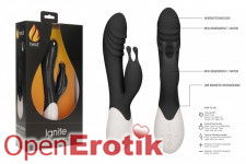 Ignite - Rechargeable Heating G-Spot Rabbit Vibrator - Black