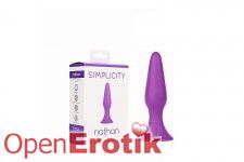 Nathan - Small Conical Butt-Plug - Purple