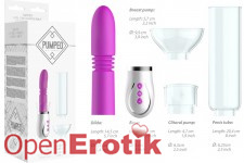 Thruster - 4 in 1 Rechargeable Couples Pump Kit - Purple