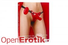 Vibrating Delight Strap-On - Red