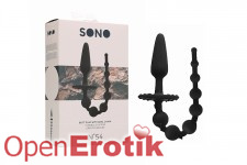 No. 54 - Butt Plug with Anal Chain - Black