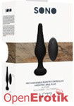 No. 77 - Rechargeable Remote Controlled Vibrating Anal Plug - Black (SONO) No. 77 - Rechargeable Remote Controlled Vibrating Anal Plug - Black (SONO)