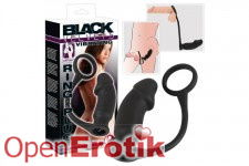 Black Velvets Ring+Plug - Silicone