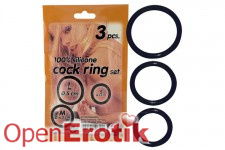 Silicone Cock Ring Set - 3 Stück